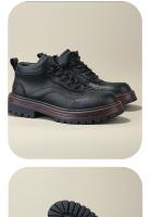 Botas de cuero de alta gama para hombres zapatos de piel de vaca pura zapatos altos de piel de vaca de primera capa - details 6