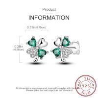 Pendiente de aro de plata de ley 925 para mujer, corazón, estrella, trébol, joyería de compromiso, regalo de boda - details 52