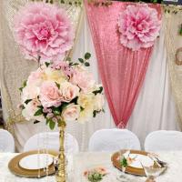 Nueva peonía Artificial de seda de 30/50cm, fondo de flores grandes gigantes, flores falsas, flores artificiales, accesorios de fotografía para jardín - details 13