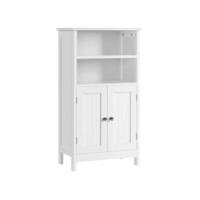 2 Puertas Armario de 4 Niveles para Zapatos Mueble Auxiliar con Cajón y Estantes Ajustables para Entrada de Salón 78 x 37 x 86 cm Blanco - details 9
