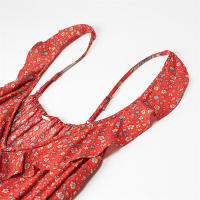 Vestido Bohemio de Verano 2025 para Mujer Sin Mangas Cuello en V Adorno Grande - details 7