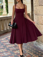 Temperamento francés elegante vestido de tirantes ropa de mujer 2025 verano buenos tiempos - details 3