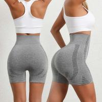 Módulo Mase de microvibración, reparación de fibra Lon moldeada, nuevos pantalones cortos de elevación de cadera sin costuras Fiess, pantalones cortos de yoga de secado rápido - details 6