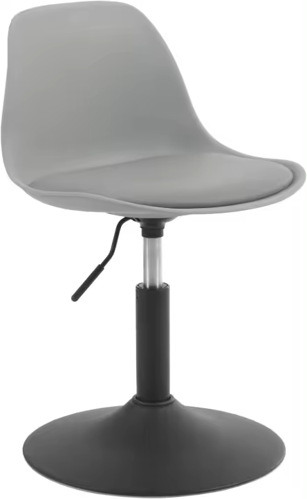 Taburetes con Respaldo Cuero Sintético Cocina Regulable en Altura Taburete Giratorio Peluquería Sillas Bar Taburete de Escritorio Negro 39,5-50,5cm de Altura BH304sz-1 - 1