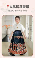 Conjunto de falda con cara de caballo para niña, estilo chino, Hanfu diario para niños, disfraz antiguo, media falda, tesoro de mujer, fino de verano - details 0