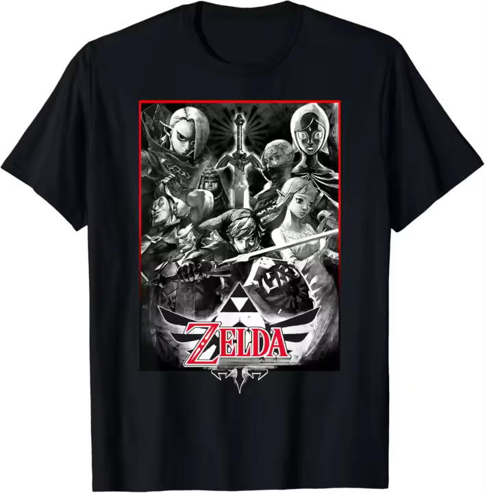 Camiseta con estampado de Sketch de Legend of Zelda, Skyward Sword Group - 1