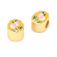 Pulseras de Brass Dorado Mate 4PCS Grande Agujero Abalorios para Hacer Joyas DIY - details 44