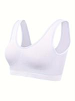 Conjunto De 7 Sujetadores Deportivos Sólidos Sin Costuras, Cómodos Y Transpirables, Lencería Y Ropa Interior Para Mujeres - details 10
