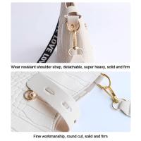 Bolsos cruzados de Color sólido con correa con estampado de letras simples, bolso de mensajero, bolsos de hombro, bolsos de mujer - details 7