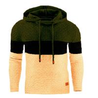Suéter de Jacquard cálido de invierno para hombre, Sudadera con capucha de manga larga, sudaderas con capucha delgadas de otoño para hombre - details 6