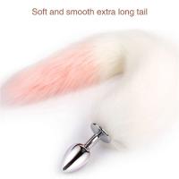 Consolador Leten, diademas con orejas bonitas, cola de conejo y zorro, tapón Anal de Metal, accesorios eróticos para Cosplay, juguete sexual para adultos para parejas - details 6