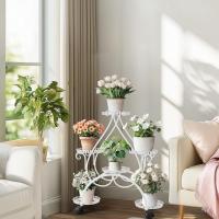 Estantería para Macetas de Metal con Ruedas Soporte Universal para 6 Niveles con Ruedas - details 16