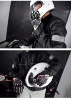 Guantes de Carreras SUOMY de Tamaño Grande XXL Negros con Decoración Elegante Antideslizantes y Transpirables para Moto Cierre de Pulgar Lavables en Agua - details 33