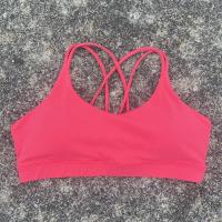 Sujetador deportivo cruzado de alta resistencia para mujer, Top deportivo ajustado, ropa interior de entrenamiento integral para gimnasio y Yoga con almohadilla para el pecho, Color sólido - details 13