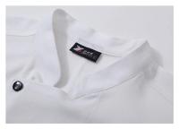 360 °   Traje de restaurante transpirable, camisa de trabajo de cocina, chaqueta de chef de manga corta para hombres y mujeres, uniforme de cocina para servicio de comida - details 3
