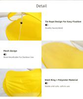 Carpa de playa para acampar con protección solar para exteriores, sin necesidad de construir, carpa de playa de apertura rápida, carpa de playa con forma de zapatilla azul - details 13