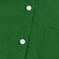 Camisa Simple y a la Moda para Mujer Algodón y Lino Informales, Clásicas con Manga Corta y Borlas - details 47