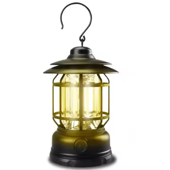 Luz de camping recargable, luz portátil regulable continua, resistente al agua, adecuada para senderismo, pesca, emergencias, hogar, apagones en interiores y exteriores. - 1