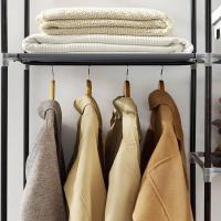 RYG12B Armario Armario organizador, Textil Plegable, Color Negro, 150 x 45 x 175 cm - details 8