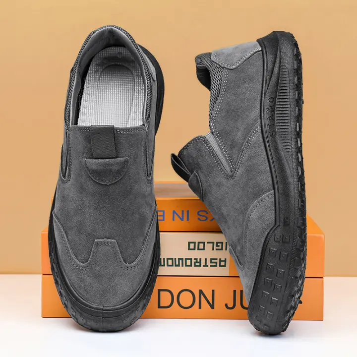 Nuevo verano transpirable bolsa de cabeza sitio de trabajo zapatos para hombres tendencia versátil suela suave zapatos deportivos - 1