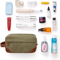 Bolsa de aseo colgante para hombre, bolsa de afeitar de lona resistente al agua con gran capacidad para viaje - details 0
