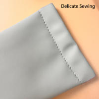 Bolsa de cuero PU para gafas de sol, estuche de cuero suave para gafas de lectura, resistente al agua, sólido, almacenamiento Simple para gafas B - details 5