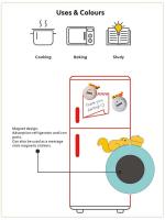 Imán de Nevera en Forma de Animal de Dibujos Animados Temporizador de Cocina Fácil de Usar - details 5