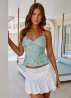 Camisola Sexy con lentejuelas bordadas para mujer, Top de verano, novedad de verano - details 36