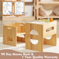 Set de Mesa y Sillas Montessori para Bebés de 1-3 Años Ajustable en Altura - details 26