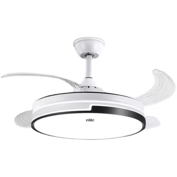 Luz De Ventilador Silenciosa Invisible, Luz De Ventilador De Techo Integrada De Comedor De Techo Moderno Simple, Luz De Ventilador Inteligente De Dormitorio De Sala De Estar - 1
