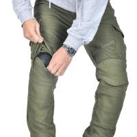 Jeans Militar Verde Pantalones Anti-CAída para Hombres y Mujeres Locomotora de Moda para Ciclistas - details 3