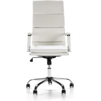 Morgan reclinable Negro, Piel sintética, Silla ejecutiva con reposacabezas y conjín engrosados, Altura Ajustable, Diseño ergonómico - details 15
