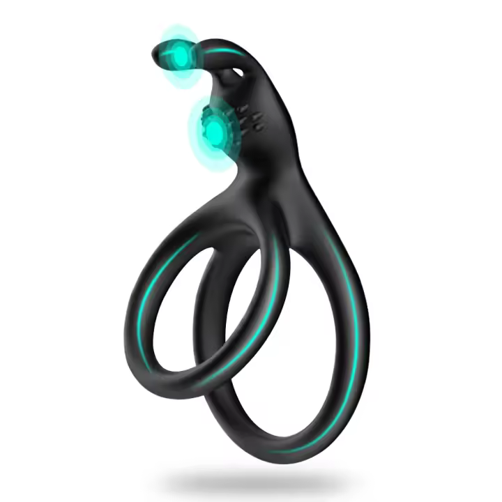 Anillo de Cóctel de Silicona para Hombres Retardo de Eyaculación Estimulación de Clítoris Juguetes Sexuales para Parejas Producto Sexual para Adultos - 1