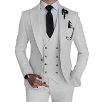 Conjunto de Traje de Boda Elegante para Hombres 2025 Ajuste Delgado, Un Frenzo, 3 Piezas - details 6