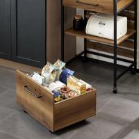 Carrito de Servicio Camarera con Ruedas Multiusos Mueble para microondas con 3 Cajones y 3 Estantes 53 x 37 x 89 cm ES - details 16