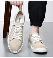Ligero suave suela blanca zapatos de los hombres de la primavera nuevos zapatos casuales zapatos de la junta de los hombres zapatos de cuero de la plataforma de cuero suave zapatos blancos - details 5