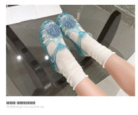 Zapatos de gelatina de cristal de concha, zapatos de playa para bebés estilo princesa - details 13