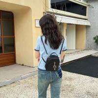 Mochila pequeña Fashiona para mujer y niña, bolso de hombro de PU con rejillas, mini mochilas escolares sual - details 3