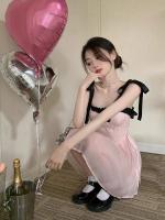 Vestido de Verano de Manga Suspendida Estilo Picante y Dulce de Hueso de Pescado Francés - details 12