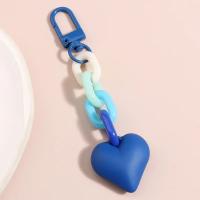 Llavero de Corazón Hecho a Mano Cadena de Plástico Acrílico para Bolsos y Llaves de Mujeres - details 7