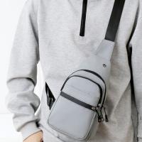 Bolso cuadrado duradero para el pecho para hombre, bolso cruzado de nailon de Color sólido multifuncional, bolso para teléfono de gran capacidad de un solo hombro para hombre - details 5