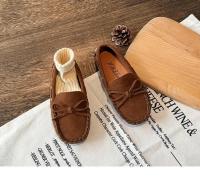 Mocasines planos de tela con lazo Simple para niños, zapatos de princesa de estilo minimalista, antideslizantes y resistentes al desgaste, novedad de 2024 - details 7