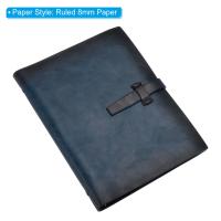 Diario de Cuadros de Cuero PU A5 con Refillable Organizador Personal con Hebilla Papelería Escolar - details 2