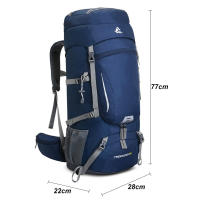Mochila GRANDE para senderismo y montañismo para hombre, para escalada morral, senderismo, Camping, deporte al aire libre, bolsa XA108Y, 60L - details 5