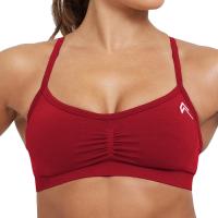 Bralette de tirantes sin esfuerzo para mujer, ropa interior deportiva de LICRA sin costuras, elástica, transpirable, mejora el pecho, ocio - details 24