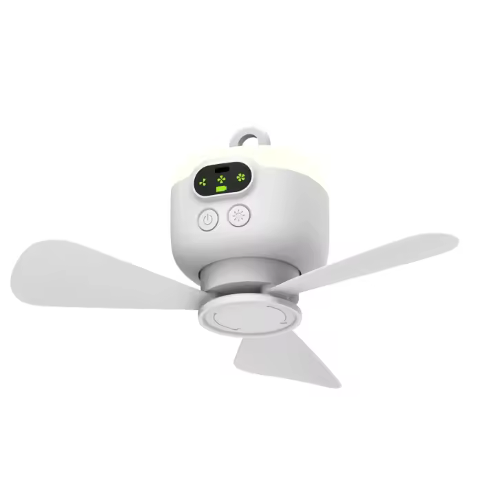 2024 Nuevo Ventilador de Techo Recargable USB de Viento Grande Pala Desmontable Iluminación Nocturna 8000mAh Capacidad Ventilador de Casa y Exterior - 1