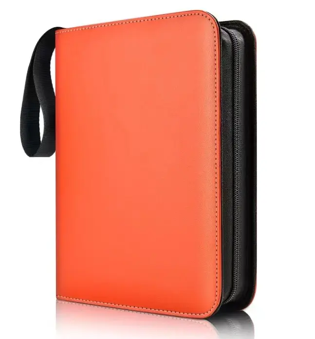 Álbum de Cartas Coleccionables, 400 Cartas -Álbum de Fundas para cartas de Bolsillo Impermeable Transparente,(Negro) - 1