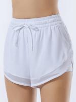 Pantalones cortos deportivos falsos de secado rápido para mujer, pantalones cortos informales de cintura elástica para correr - details 2