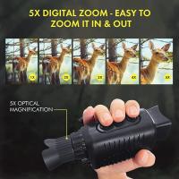 Dispositivo de visión nocturna Monocular, cámara infrarroja HD de 1080P, luz Digital 5X, Zoom, telescopio de caza, búsqueda al aire libre, oscuridad completa de 300m - details 3