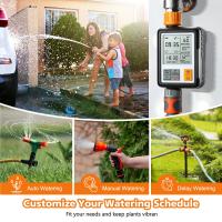 Temporizador de riego automático para jardín, manguera con retardo de lluvia, bloqueo infantil, impermeable IP65, pantalla LCD grande Ga - details 2